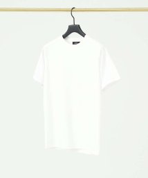 5351POURLESHOMMES(5351POURLESHOMMES)/異素材セミラグラン 半袖Tシャツ/ホワイト