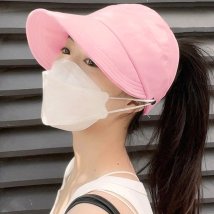 miniministore(ミニミニストア)/キャップ UVケア帽子 マスク掛け付き/ピンク