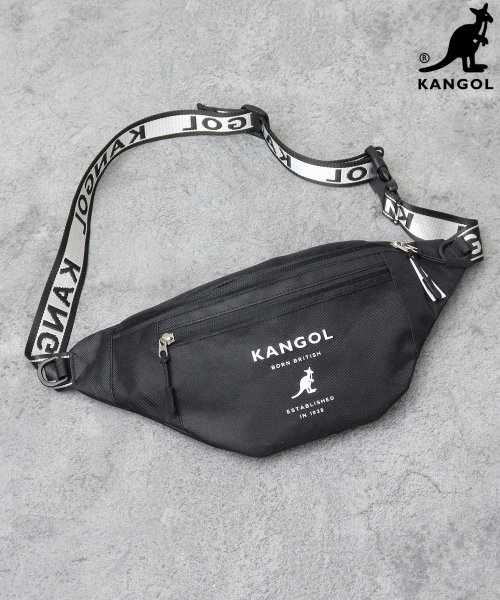 KANGOL(KANGOL)/KANGOL カンゴール ウェストポーチ ウェストバッグ ボディバッグ ショルダーバッグ 旅行 アウトドア タウンユース/ブラック