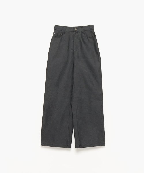 To b. by agnes b. OUTLET(トゥー　ビー　バイ　アニエスベー　アウトレット)/【Outlet】WU78 PANTALON ライクデニムワイドパンツ/ブラック