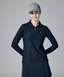 Munsingwear(マンシングウェア)/10YEARS POLO SHIRTS (10年ポロシャツ) 長袖/ブラック