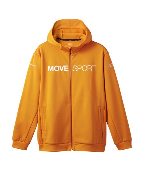 MOVESPORT(ムーブスポーツ)/S.F.TECH SHIELD ソフトウォーム フルジップフーディー/オレンジ