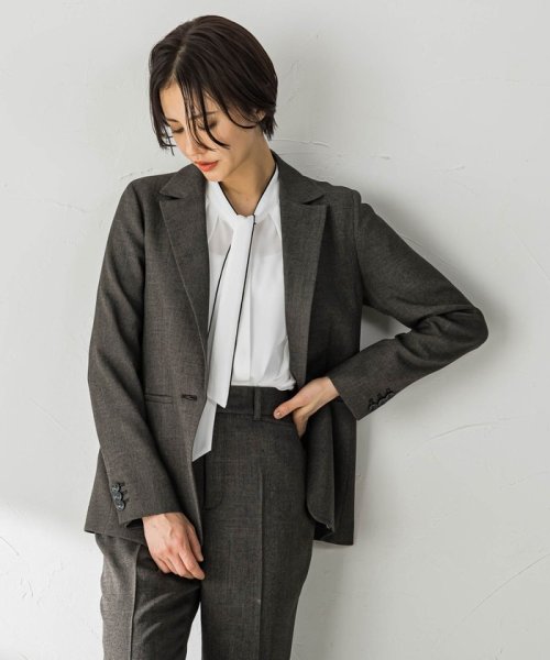 セール】ツムギートストレッチジャケット≪セットアップ/洗える  