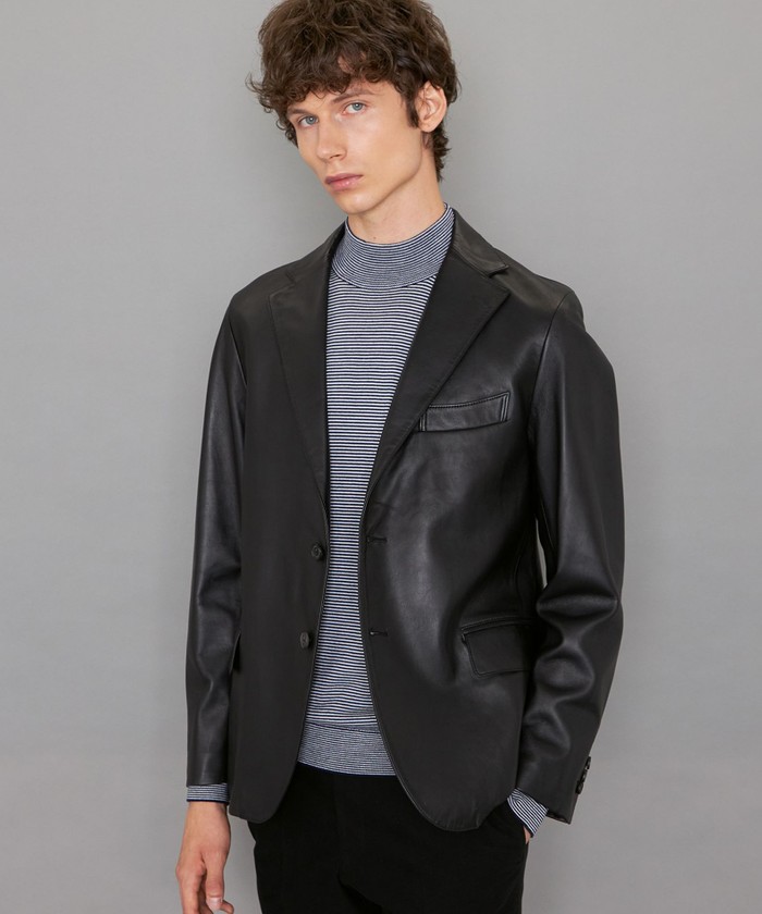 MACKINTOSH Londonレザー シングルライダースジャケット　革ジャン Weather proofed Leather】レザーシングルライダースジャケット