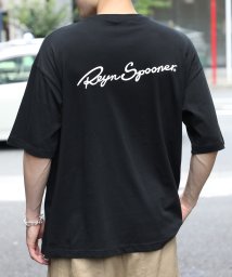 Reyn Spooner(レインスプーナー)/【Reyn Spooner / レインスプーナー】S/S BACK LOGO PRINT TEE 5508ー01 / バッグロゴ プリントTシャツ 半袖/ブラック 