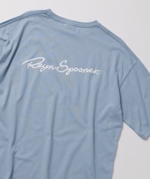 Reyn Spooner(レインスプーナー)/【Reyn Spooner / レインスプーナー】S/S BACK LOGO PRINT TEE 5508ー01 / バッグロゴ プリントTシャツ 半袖/ブルー