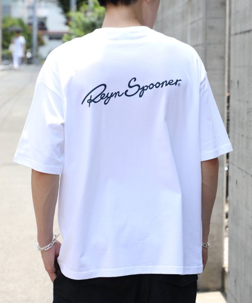 Reyn Spooner(レインスプーナー)/【Reyn Spooner / レインスプーナー】S/S BACK LOGO PRINT TEE 5508ー01 / バッグロゴ プリントTシャツ 半袖/ホワイト