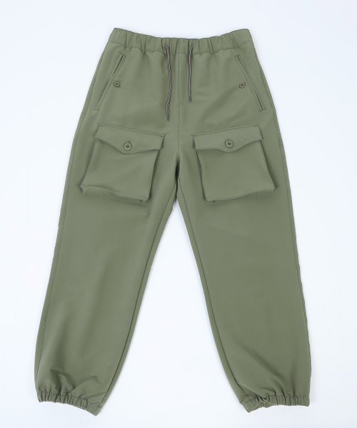 S'more(スモア)/【 S'more / WATER REPELLING STRETCH PARACHUTE PANTS 】 撥水加工パンツ/カーキ