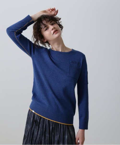 AVIREX(AVIREX)/FATIGUE KNIT TOPS/ ファティーグニットトップス/ブルー