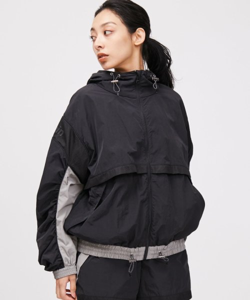 【UV】カラーブロックZIPブルゾン 