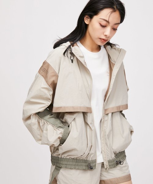 【UV】カラーブロックZIPブルゾン 