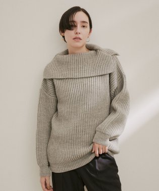 サロン　アダム　エ　ロペ/【雑誌掲載】【OLDDERBY KNITWEAR】セーラーカラーリブニットプルオーバー/505462656