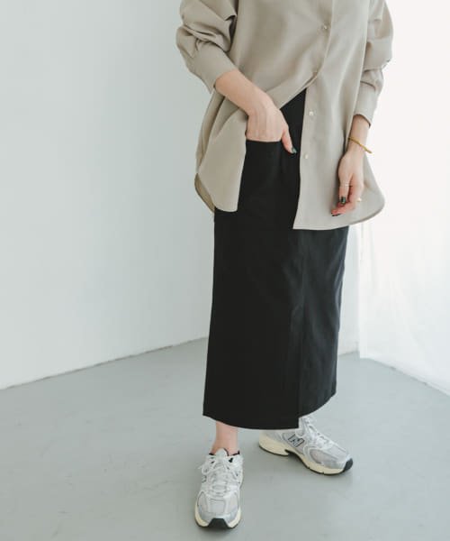 ITEMS URBANRESEARCH(アイテムズ アーバンリサーチ（レディース）)/ストレッチタイトスカート/BLK