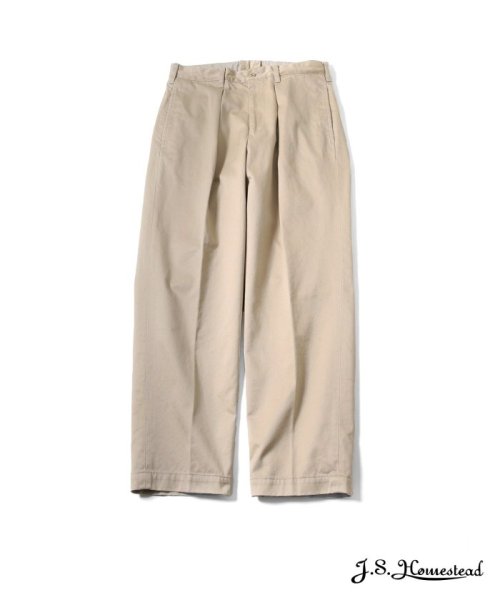 J.S Homestead(ジャーナルスタンダード　ホームステッド)/【J.S.Homestead】HEAVY WEAPON SOLOTUCK TROUSERS/ベージュ