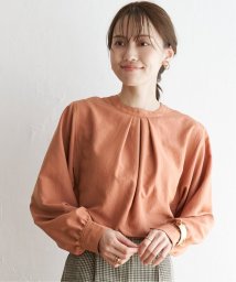 ikka(イッカ)/前後2WAYバンドカラーシャツ/オレンジ