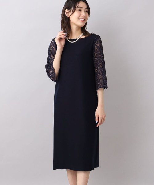 袖レースドレスワンピース  KUE1306022974(10010円)