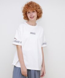 AVIREX(AVIREX)/FADE WASH CUFFS OPEN EMBROIDERY TOPS/フェイドウォッシュ カフスオープン刺繍トップス/オフホワイト3