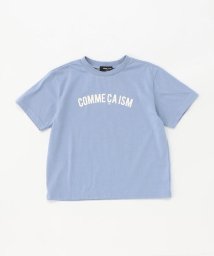 COMME CA ISM KIDS(コムサイズム（キッズ）)/ロゴプリント　半袖Tシャツ/サックス