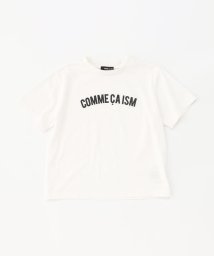 COMME CA ISM KIDS(コムサイズム（キッズ）)/ロゴプリント　半袖Tシャツ/ホワイト