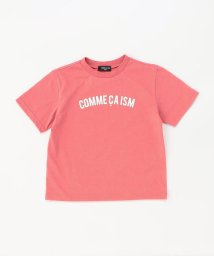 COMME CA ISM KIDS(コムサイズム（キッズ）)/ロゴプリント　半袖Tシャツ/ピンクベージュ
