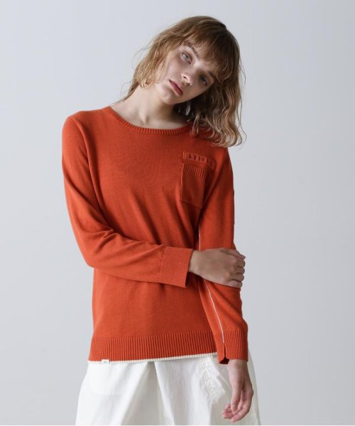 AVIREX(AVIREX)/FATIGUE KNIT TOPS/ ファティーグニットトップス/レンガ9