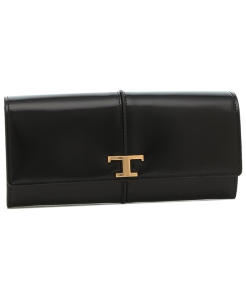 TODS(トッズ)/トッズ 長財布 T タイムレス ロゴ ブラック レディース TODS XAWTSKB0400 KET B999/その他