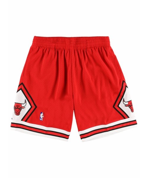 Mitchell & Ness(ミッチェルアンドネス)/ブルズ ロード スイングマンショーツ 1997－98 CHICAGO BULLS Swingman Shorts Scr － CHI Bulls 97－98/SCARLET