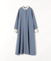 SHIPS any WOMEN(シップス　エニィ　ウィメン)/SHIPS any:〈洗濯機可能〉ダブルクロス Aライン シャツワンピース［NAVY BLUE］/ブルー