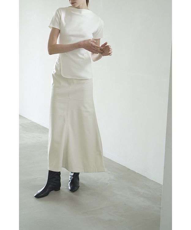 clane クラネ　VEGAN LEATHER LONG SKIRT