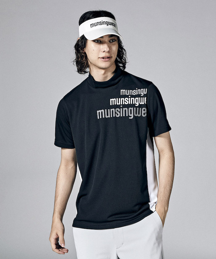 新品 マンシングウェア 半袖シャツ 肩ロゴ ホワイト Mサイズ www