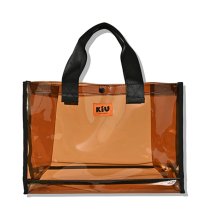 BACKYARD FAMILY(バックヤードファミリー)/KiU キウ PVC ハンドトートバッグ PVC HAND TOTE BAG/ブラウン