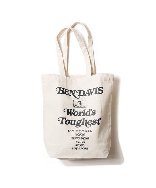 BACKYARD FAMILY(バックヤードファミリー)/BENDAVIS ベンデイビス ORGANIC COTTON TOTE/ホワイト