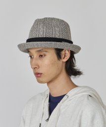 OVERRIDE(OVERRIDE)/OVERRIDE  CABLE KNIT FEDORA/グレー