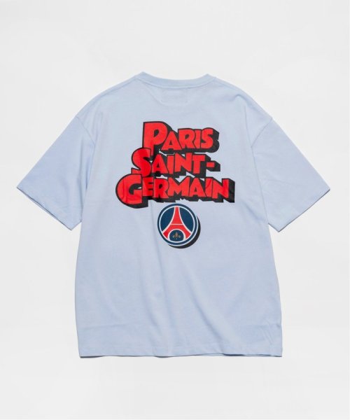 Paris Saint-Germain(Paris SaintGermain)/【Paris Saint－Germain】カートゥーンロゴ プリントTシャツ/ブルーA