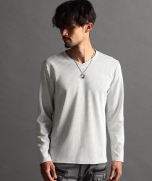 NICOLE CLUB FOR MEN/ボックスミニワッフルＶネックプルオーバー/505399599