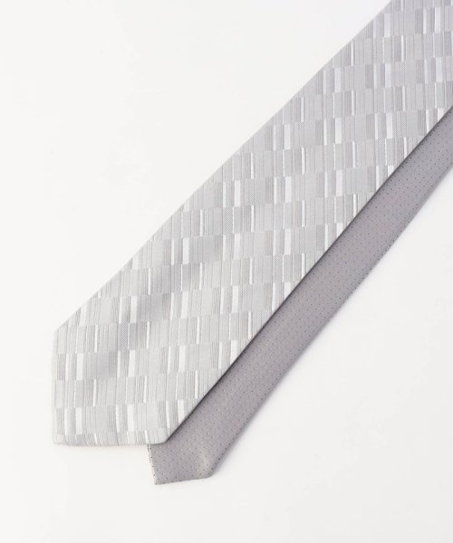 ジオメトリック/マイクロドット リバーシブルネクタイ Z1410228868(10725円)