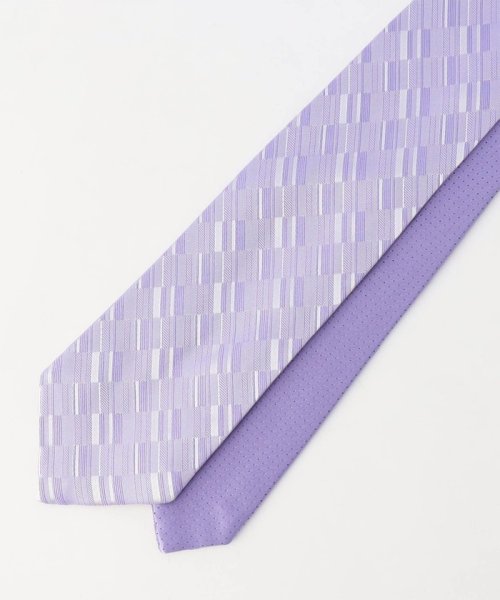 ジオメトリック/マイクロドット リバーシブルネクタイ Z1410228868(10725円)