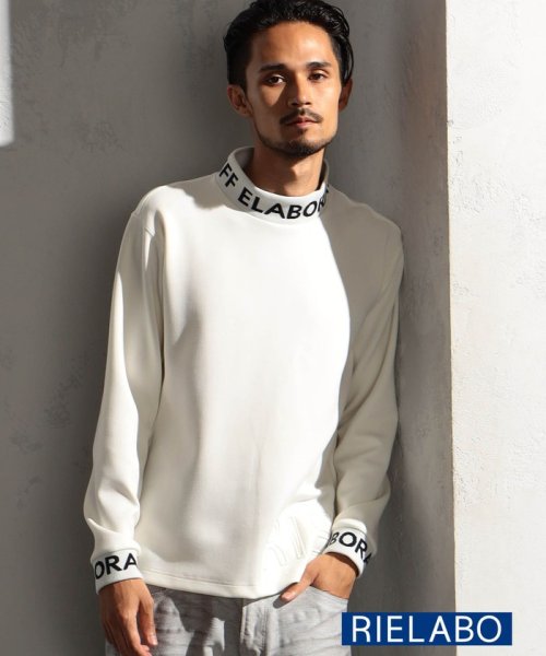 【RIELABO】ジャカードニット衿トレーナー RIELABO