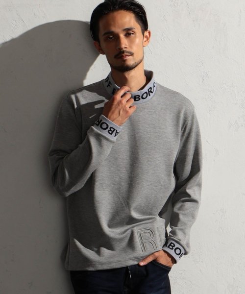 【RIELABO】ジャカードニット衿トレーナー RIELABO