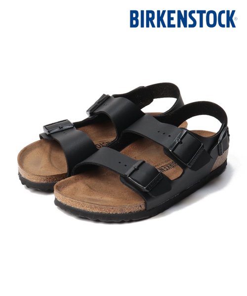 BIRKENSTOCK(ビルケンシュトック)/【BIRKENSTOCK / ビルケンシュトック】MILANO ミラノ ストラップ サンダル ビルケン ユニセックス ダブルストラップ アンクルストラップ/ブラック 