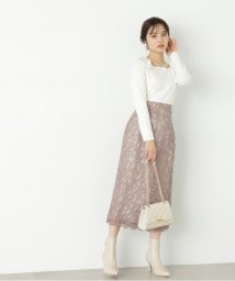 PROPORTION BODY DRESSING/タイトケミカルレーススカート/505469730