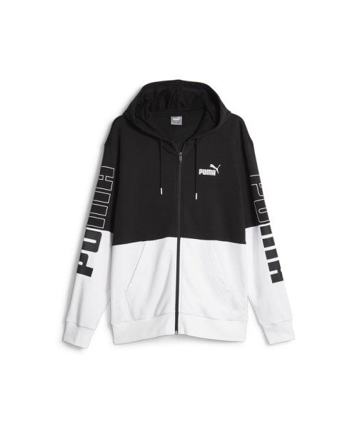 PUMA(プーマ)/メンズ PUMA POWER カラーブロック フーデッド ジャケット/PUMABLACK