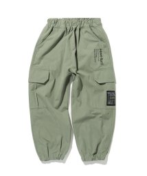 SHOO・LA・RUE(Kids) (シューラルーキッズ)/【110－140cm】綿ナイロン10分丈カーゴパンツ/カーキ（027）