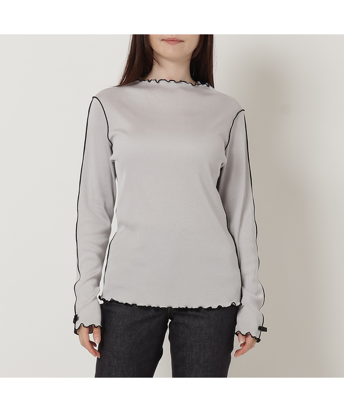 【美品】 rose tiara 長袖起毛オフショルダーカットソー グレー グレー系｜カットソー・Tシャツ｜Rose Tiara(ローズティアラ)｜阪急