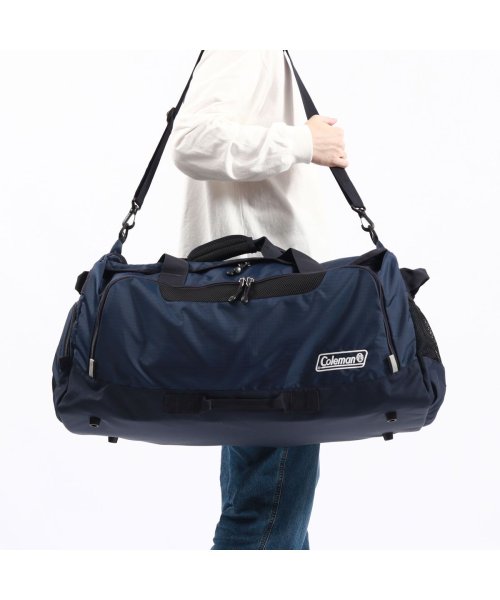 Coleman(Coleman)/【公認販売店】コールマン Coleman ボストンバッグ TRAVEL BOSTON BAG LG 2WAY ボストン 修学旅行 80L CBD4111/ネイビー系3