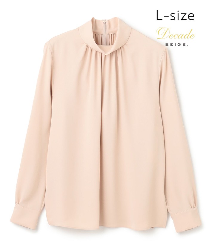 BEIGE 【L−size】EVA / ハイネックロングスリーブブラウス NUDE 10 BEIGE 【L−size】EVA / ハイネックロングスリーブブラウス NUDE 10