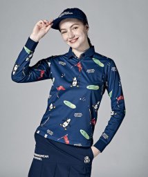 Munsingwear/【ENVOY｜3Colors Penguin logo】コラボ70'sベットシーツ柄長袖シャツ【アウトレット】/505428100