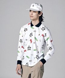 Munsingwear/【ENVOY｜3Colors Penguin logo】70sベットシーツ柄長袖シャツ【アウトレット】/505428124