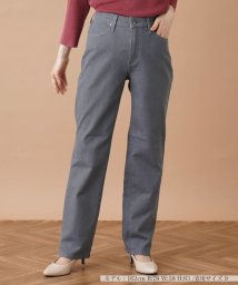 Leilian(レリアン)/ストレッチストレートデニムパンツ【L JEANS】/グレー系