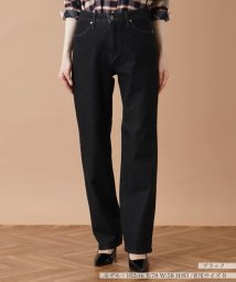 Leilian(レリアン)/ストレッチストレートデニムパンツ【L JEANS】/ブラック